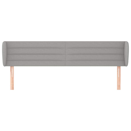Vidaxl hoofdbord met randen 203x23x78 88 cm stof lichtgrijs