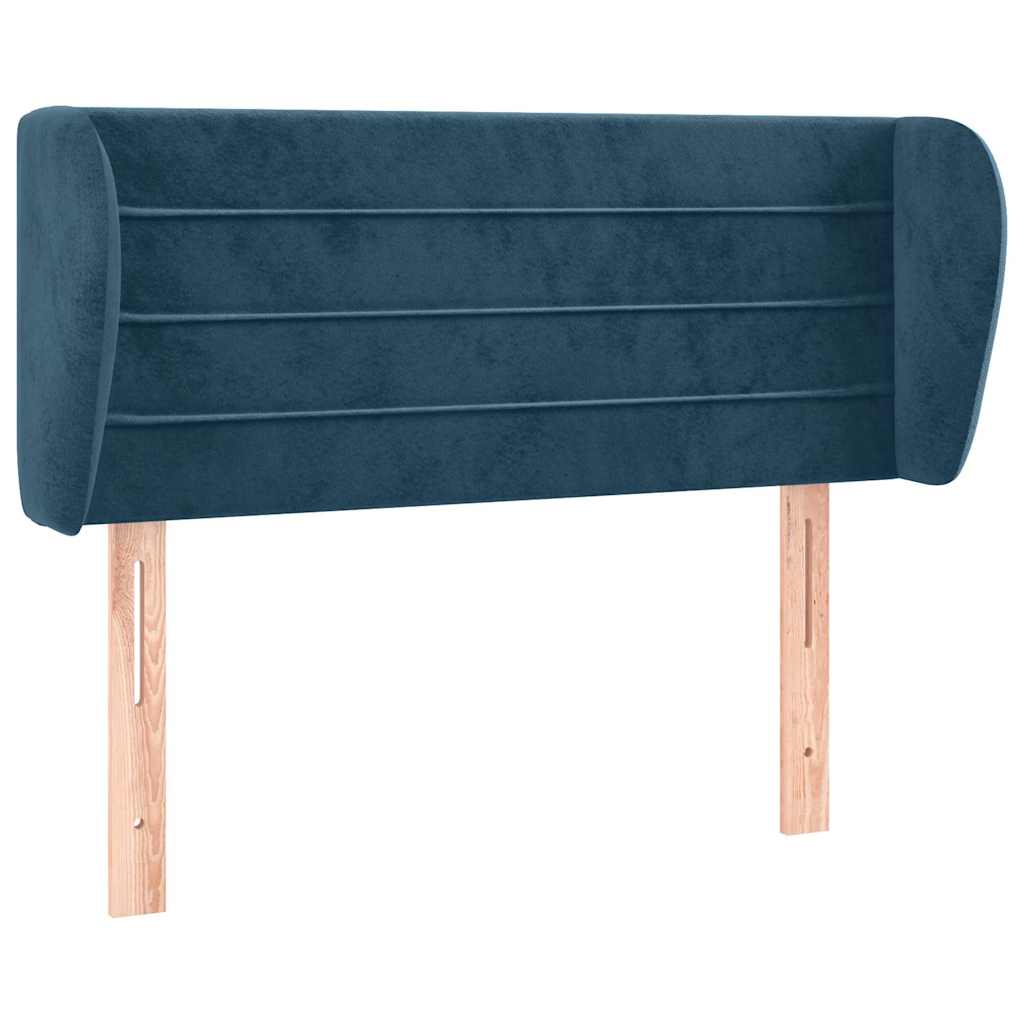 Vidaxl hoofdbord met randen 83x23x78 88 cm fluweel donkerblauw