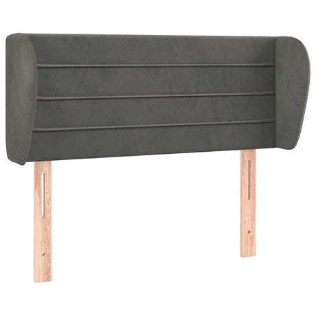 Vidaxl hoofdbord met randen 103x23x78 88 cm fluweel donkergrijs