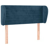 Vidaxl hoofdbord met randen 103x23x78 88 cm fluweel donkerblauw