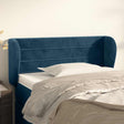 Vidaxl hoofdbord met randen 103x23x78 88 cm fluweel donkerblauw