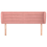 Vidaxl hoofdbord met randen 147x23x78 88 cm fluweel roze