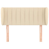 Vidaxl hoofdbord met randen 83x23x78 88 cm stof crèmekleurig
