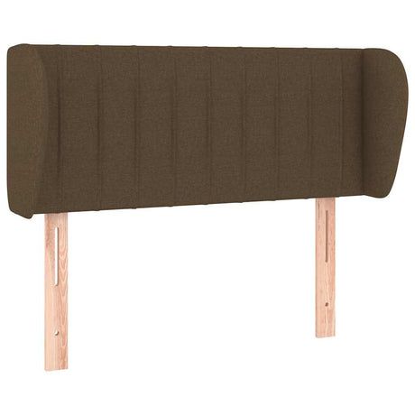 Vidaxl hoofdbord met randen 93x23x78 88 cm stof donkerbruin