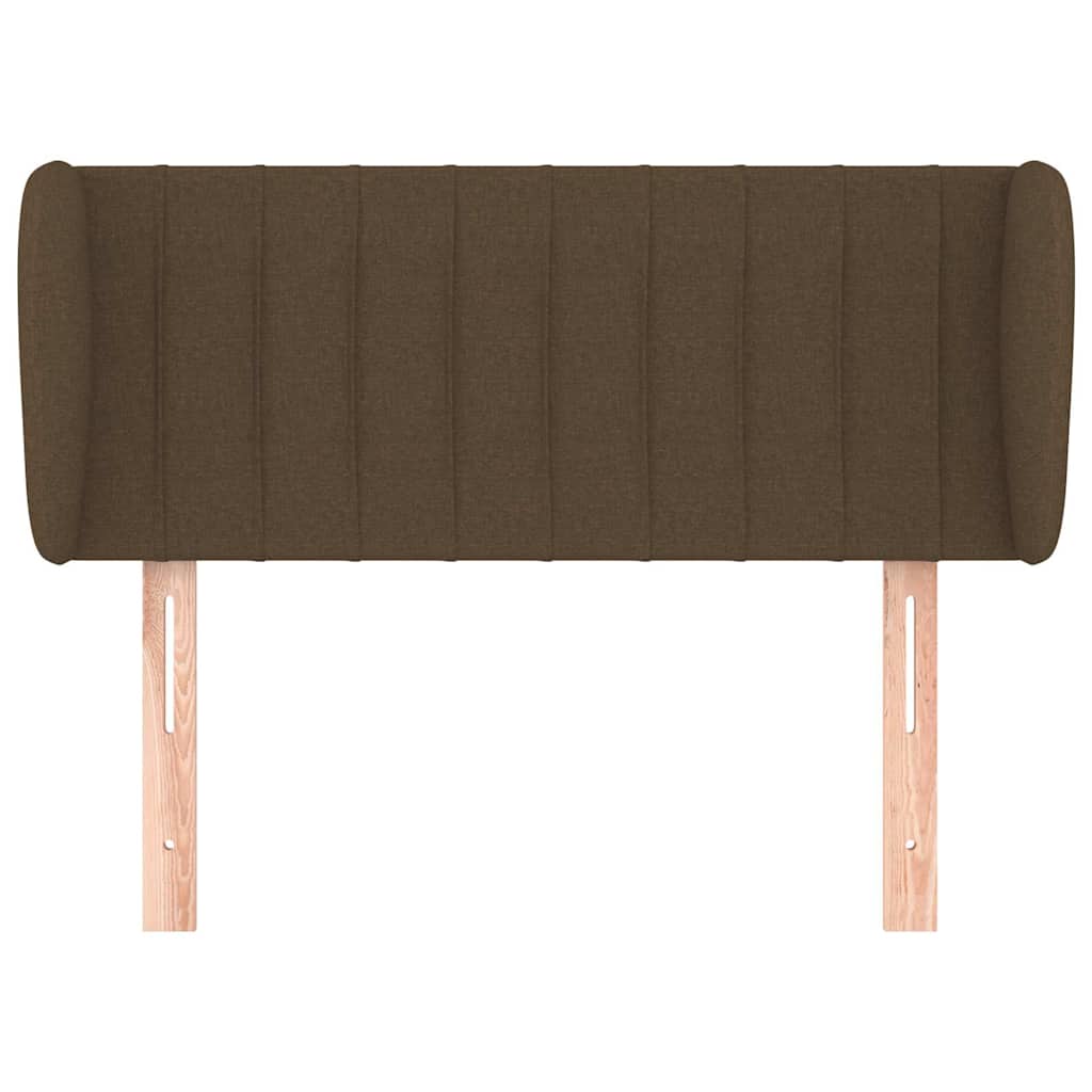 Vidaxl hoofdbord met randen 93x23x78 88 cm stof donkerbruin