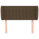 Vidaxl hoofdbord met randen 93x23x78 88 cm stof donkerbruin