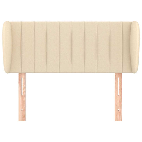 Vidaxl hoofdbord met randen 103x23x78 88 cm stof crèmekleurig