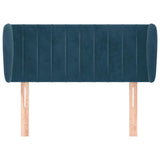 Vidaxl hoofdbord met randen 83x23x78 88 cm fluweel donkerblauw