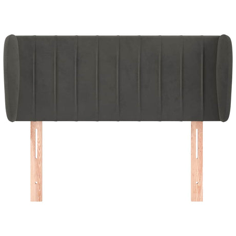 Vidaxl hoofdbord met randen 93x23x78 88 cm fluweel donkergrijs