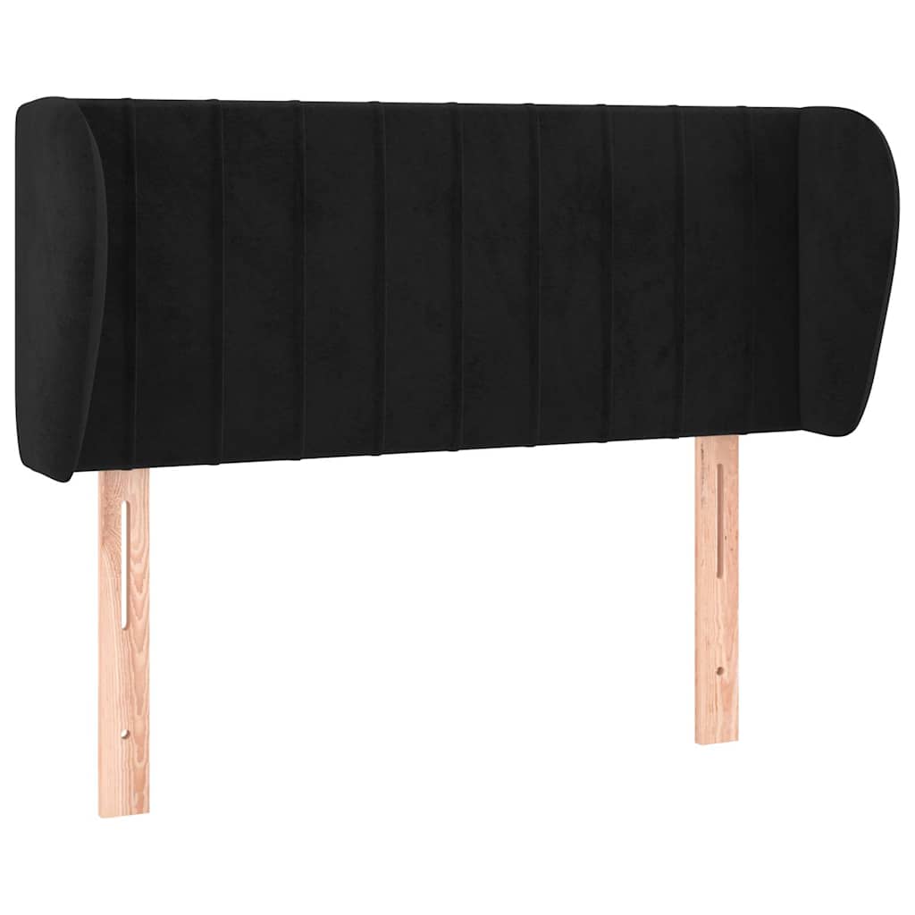 Vidaxl hoofdbord met randen 93x23x78 88 cm fluweel zwart