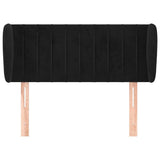 Vidaxl hoofdbord met randen 93x23x78 88 cm fluweel zwart