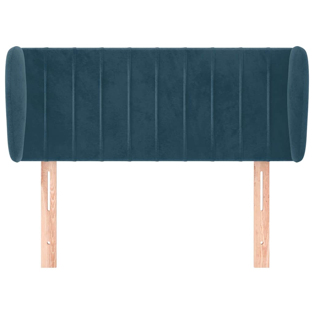 Vidaxl hoofdbord met randen 93x23x78 88 cm fluweel donkerblauw