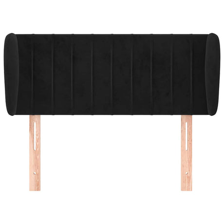 Vidaxl hoofdbord met randen 103x23x78 88 cm fluweel zwart