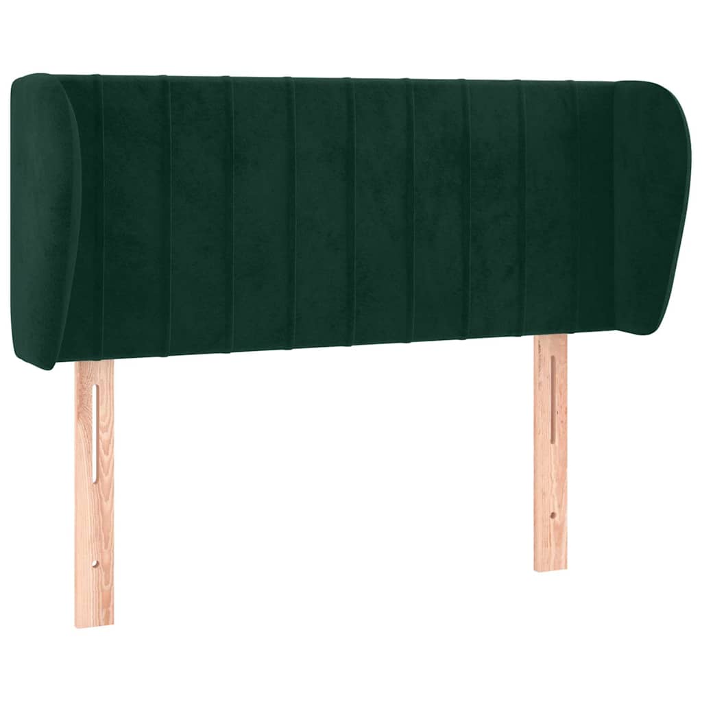 Vidaxl hoofdbord met randen 103x23x78 88 cm fluweel donkergroen