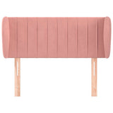 Vidaxl hoofdbord met randen 103x23x78 88 cm fluweel roze