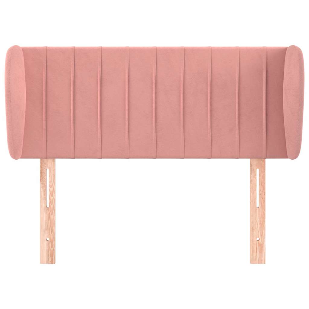 Vidaxl hoofdbord met randen 103x23x78 88 cm fluweel roze