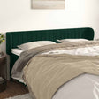 Vidaxl hoofdbord met randen 163x23x78 88 cm fluweel donkergroen