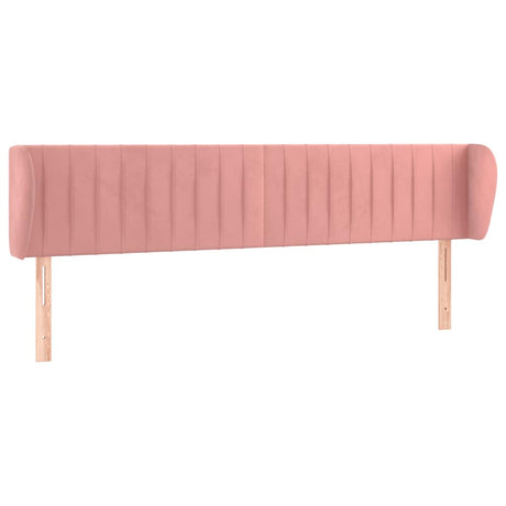 Vidaxl hoofdbord met randen 183x23x78 88 cm fluweel roze
