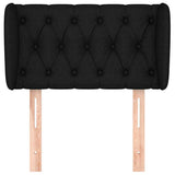 Vidaxl hoofdbord met randen 83x23x78 88 cm stof zwart