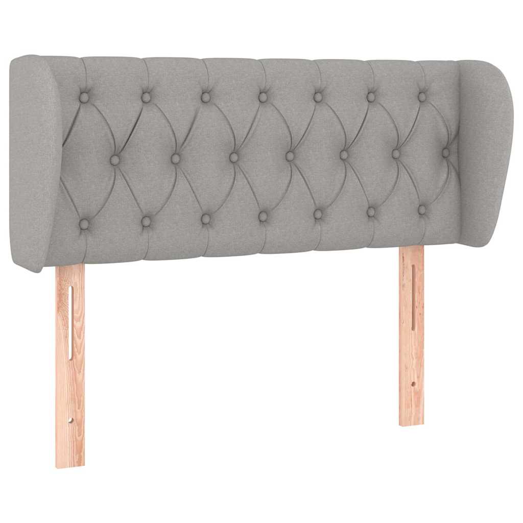 Vidaxl hoofdbord met randen 93x23x78 88 cm stof lichtgrijs