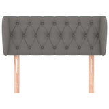 Vidaxl hoofdbord met randen 103x23x78 88 cm stof donkergrijs