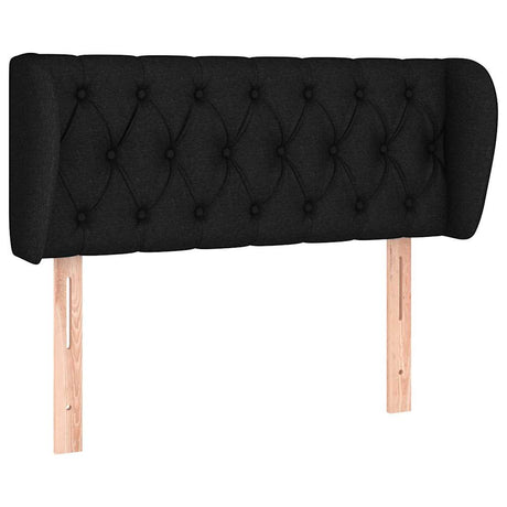 Vidaxl hoofdbord met randen 103x23x78 88 cm stof zwart