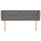 Vidaxl hoofdbord met randen 147x23x78 88 cm stof donkergrijs
