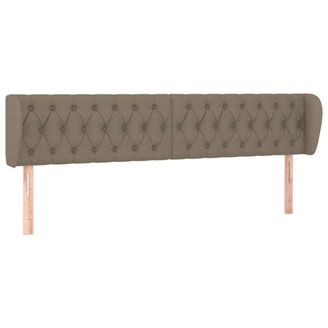 Vidaxl hoofdbord met randen 183x23x78 88 cm stof taupe