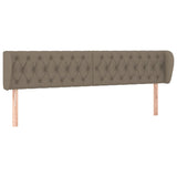 Vidaxl hoofdbord met randen 203x23x78 88 cm stof taupe