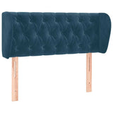 Vidaxl hoofdbord met randen 93x23x78 88 cm fluweel donkerblauw