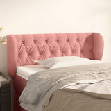 Vidaxl hoofdbord met randen 103x23x78 88 cm fluweel roze