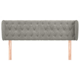 Vidaxl hoofdbord met randen 147x23x78 88 cm fluweel lichtgrijs