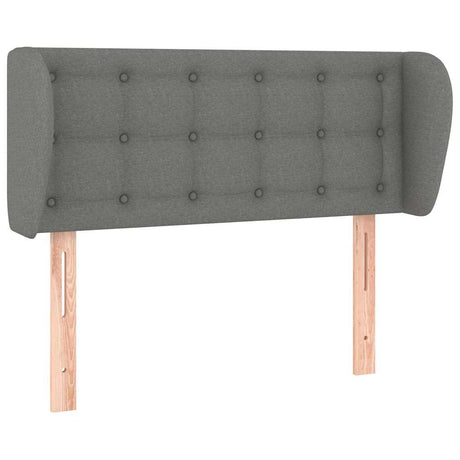 Vidaxl hoofdbord met randen 83x23x78 88 cm stof donkergrijs