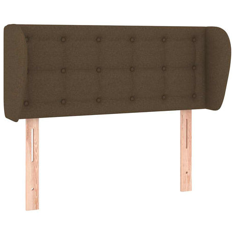 Vidaxl hoofdbord met randen 83x23x78 88 cm stof donkerbruin