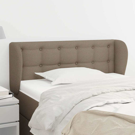Vidaxl hoofdbord met randen 83x23x78 88 cm stof taupe