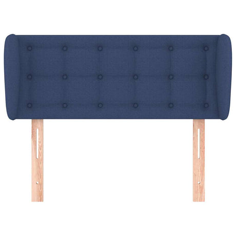 Vidaxl hoofdbord met randen 83x23x78 88 cm stof blauw