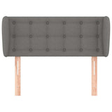 Vidaxl hoofdbord met randen 93x23x78 88 cm stof donkergrijs