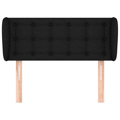 Vidaxl hoofdbord met randen 93x23x78 88 cm stof zwart