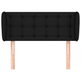 Vidaxl hoofdbord met randen 103x23x78 88 cm stof zwart