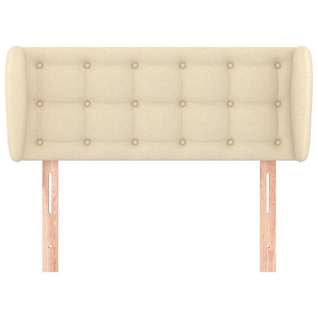 Vidaxl hoofdbord met randen 103x23x78 88 cm stof crèmekleurig