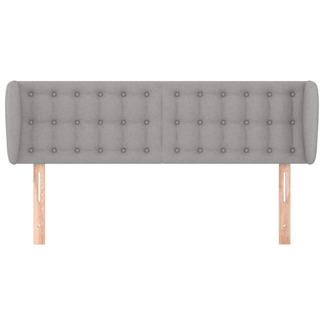 Vidaxl hoofdbord met randen 147x23x78 88 cm stof lichtgrijs