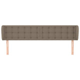 Vidaxl hoofdbord met randen 183x23x78 88 cm stof taupe
