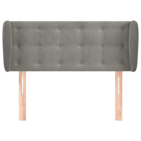 Vidaxl hoofdbord met randen 83x23x78 88 cm fluweel lichtgrijs