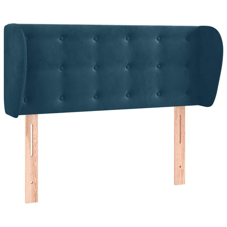 Vidaxl hoofdbord met randen 93x23x78 88 cm fluweel donkerblauw