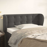 Vidaxl hoofdbord met randen 103x23x78 88 cm fluweel donkergrijs