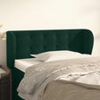 Vidaxl hoofdbord met randen 103x23x78 88 cm fluweel donkergroen