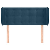 Vidaxl hoofdbord met randen 103x23x78 88 cm fluweel donkerblauw
