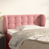 Vidaxl hoofdbord met randen 103x23x78 88 cm fluweel roze