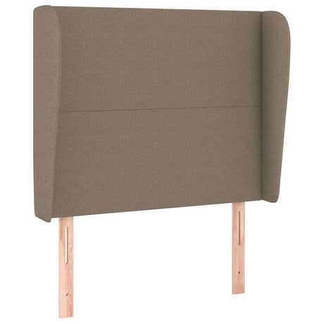 Vidaxl hoofdbord met randen 83x23x118 128 cm stof taupe