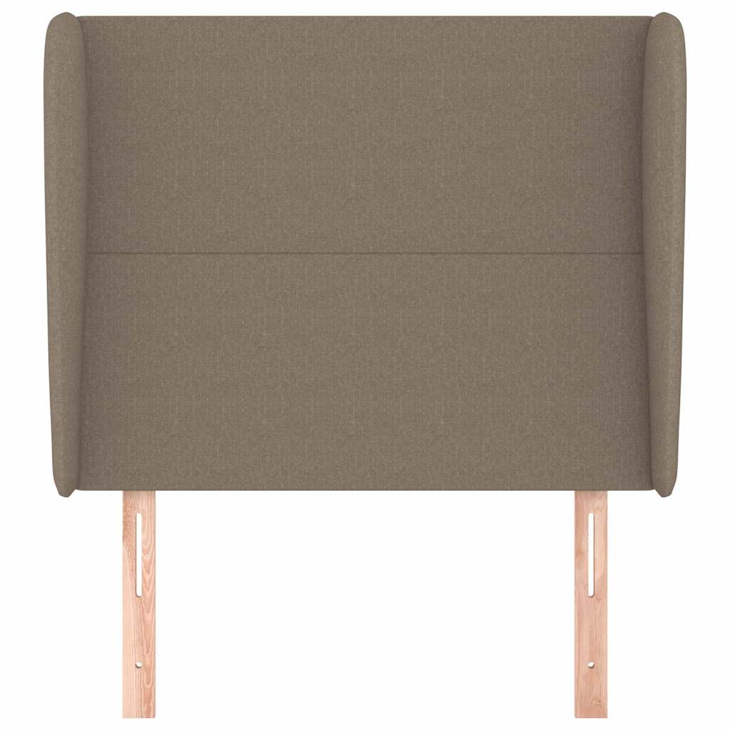Vidaxl hoofdbord met randen 83x23x118 128 cm stof taupe